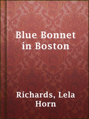 cover image of Blue Bonnet in Boston
